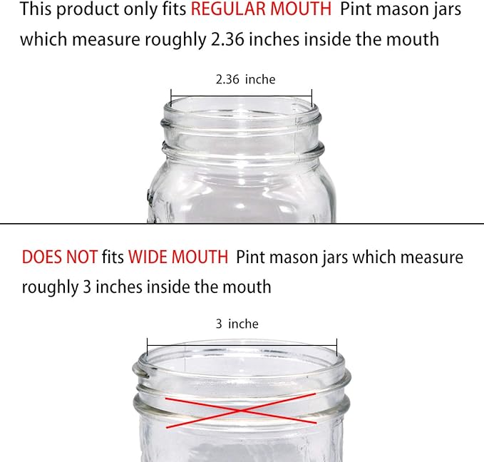 Amolliar Mason Jar Foaming Soap Dispenser Lids, Plastic Foam Pump Lids - Image 4