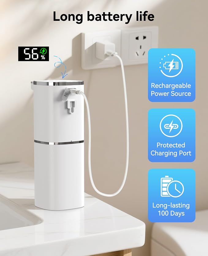 Luxspire Automatic Foaming Soap Dispenser, Touchless Foam Soap Dispenser - Image 6