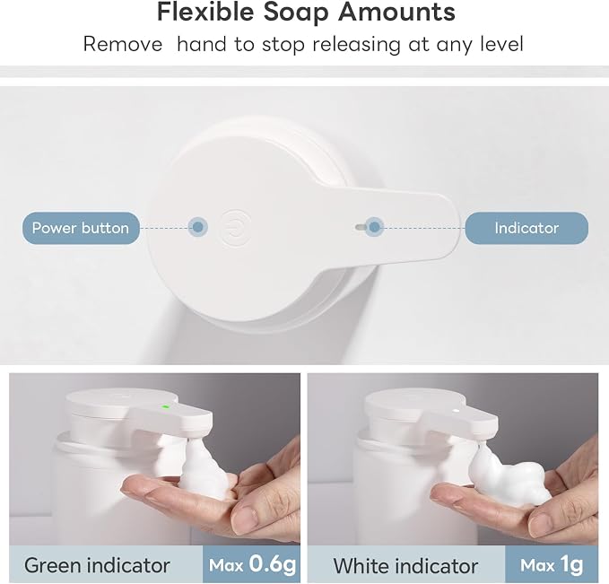 Automatic Foaming Soap Dispenser, Rechargeable Touchless Foam Hand Soap - Image 3