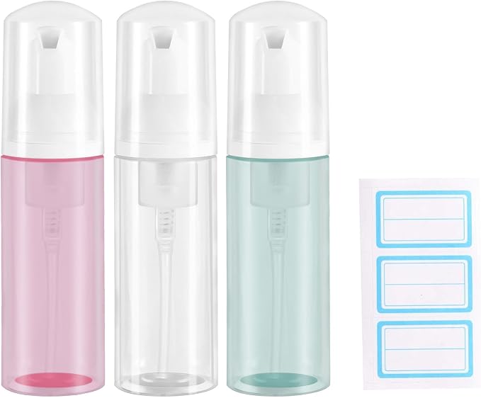 3pcs 2oz Plastic Travel Foam Pump Bottle by Unknown
