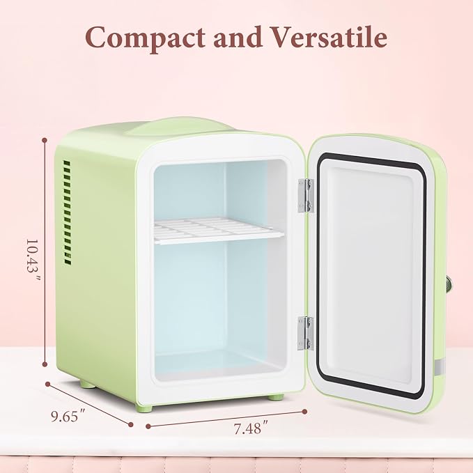 Xbeauty Retro Mini Fridge, Compact Refrigerator - Image 7