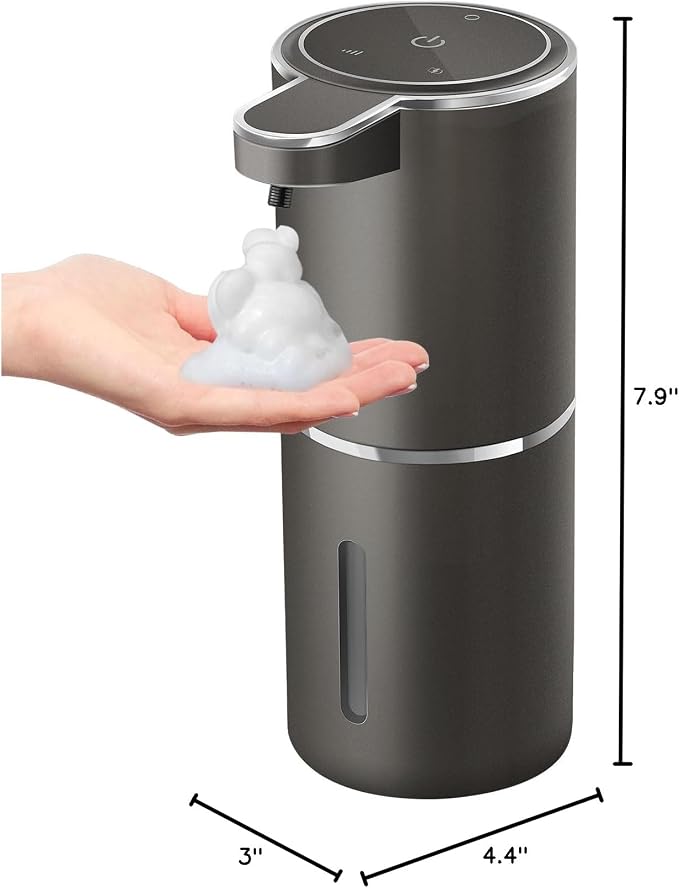 Automatic Foaming Soap Dispenser, 4-Level Adjustable Foam, Wall Mount, USB - Image 7