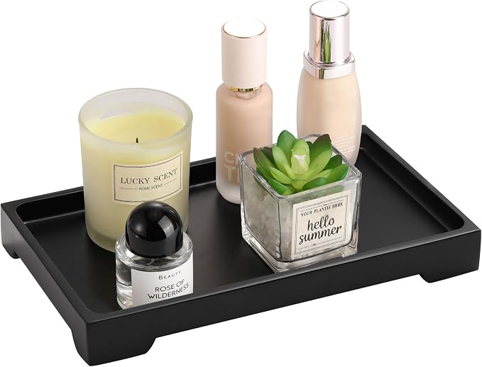 Luxspire Vanity Tray, Toilet Tank Tray, Resin Kitchen Tray Decorative Jewelry by Luxspire