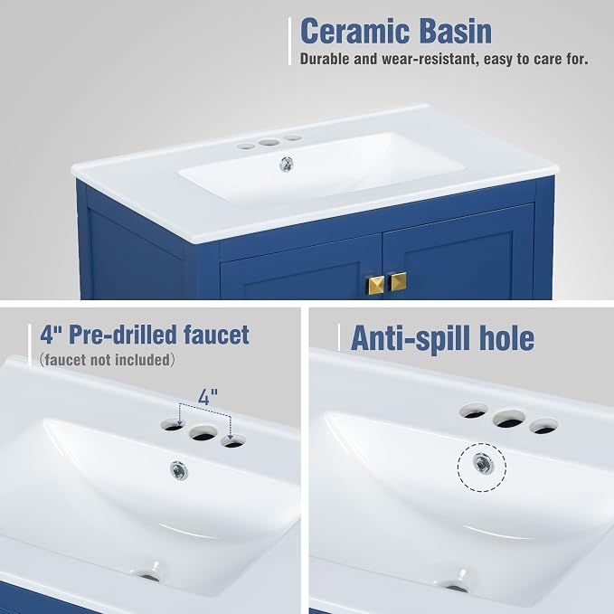 Bellemave 30" Bathroom Vanity - Image 5