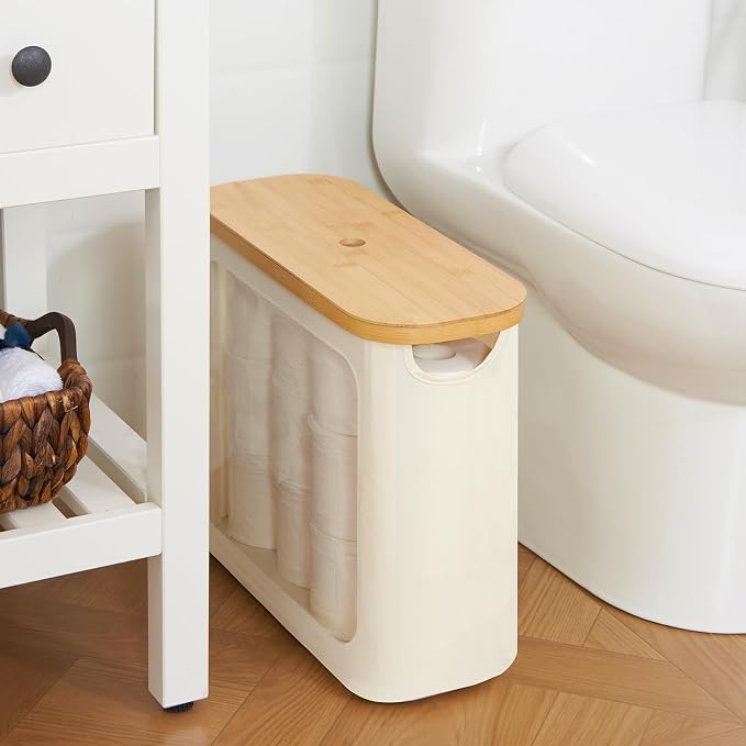 Toilet Paper Storage with Lid, Large Toilet Paper Holder - Image 7