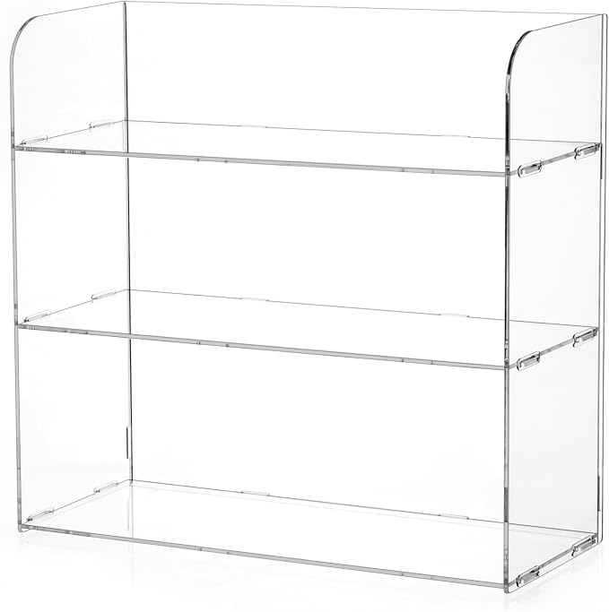 Jusalpha 3 Tier Clear Acrylic Organizer Shelf by Jusalpha