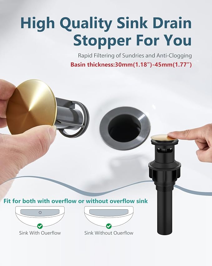 Aolemi Bathroom Faucets 3 Hole, 8 Inch Widespread Waterfall Bathroom Sink Faucet - Image 9