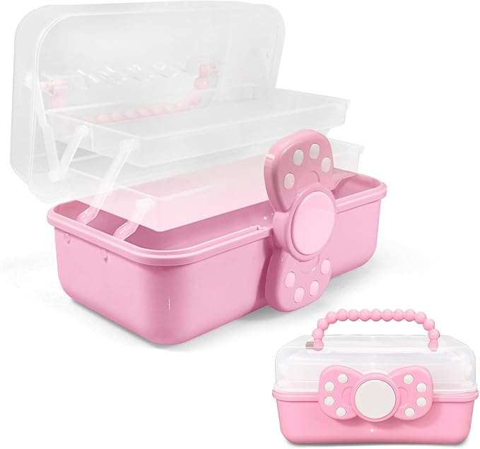 10.6in 3-Layer Multipurpose Storage Box Art Craft Organizer Storage Box Kids by Rictinehome