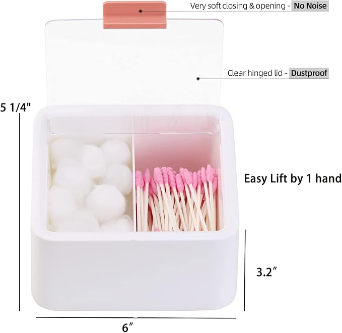 Tecbeauty 2pcs Qtips Holder - Image 3