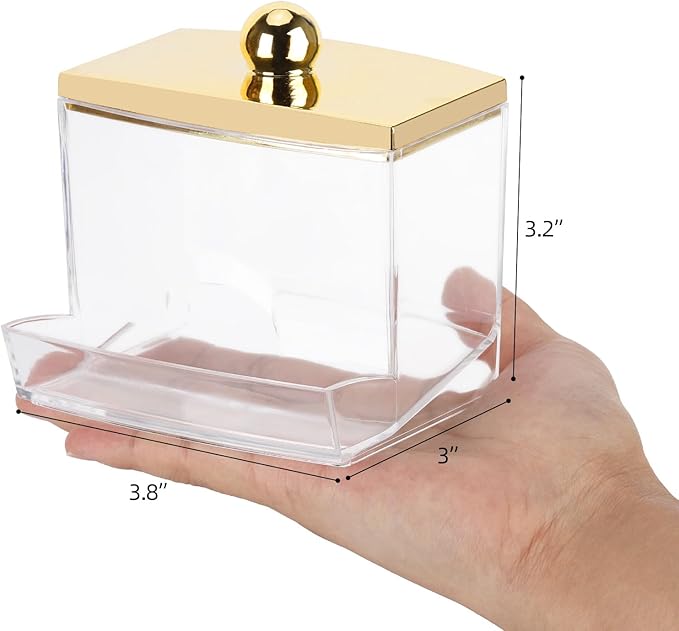 Tbestmax 10oz Qtip Holder Dispenser L Size Bathroom Container - Image 3