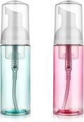 2 Pack Foam Pump Bottle Travel 60 ml/2 oz Small Size Mousse Foam Soap Dispenser by Mozeat+Lens