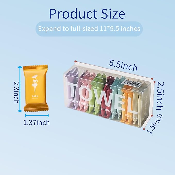 Disposable Compressed Towels, Portable Compressed Towel Tablets, Thicker Super - Image 7