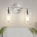 GORDNWE Bathroom Vanity Light Fixtures, 2 Light Brushed Nickel Bathroom Light by GORDNWE