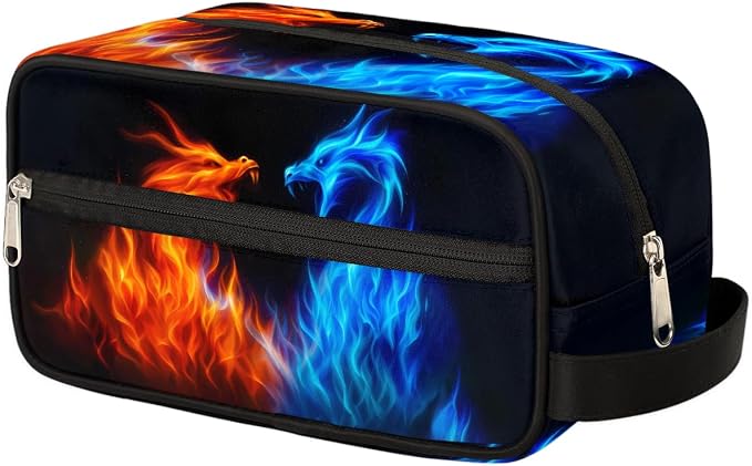 Abstract Fire Dragon Kids Toiletry Bag - Image 2
