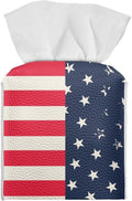 American Flag Tissue Box Holder Stylish Leather Square Tissue Box Cover by Pzuqiu