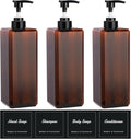 Suream Large Pump Bottles for Shampoo and Conditioner, Refillable Shower Press by Suream