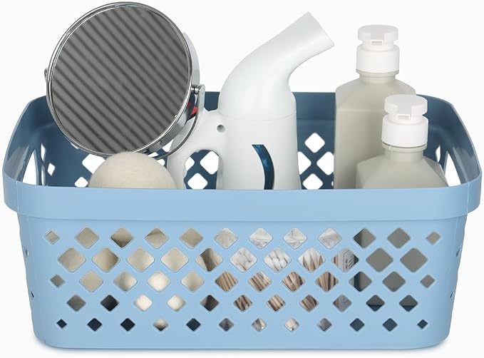 Glad Plastic Storage Basket Set, Value Pack of 6 | Open Storage Bins - Image 4