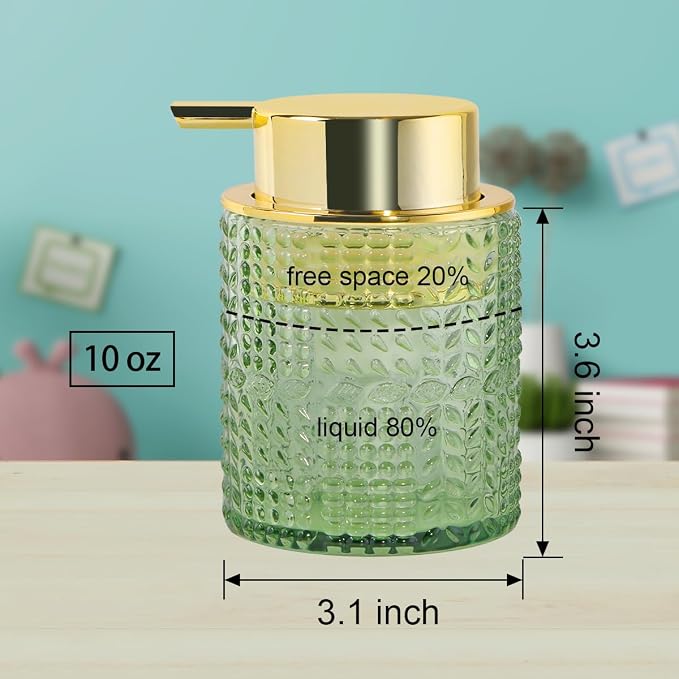 Foaming Soap Dispenser, 10 Oz Glass Foam Hand Soap Dispenser - Image 7