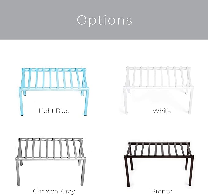 Smart Design Premium Cabinet Storage Shelf Rack - Image 5