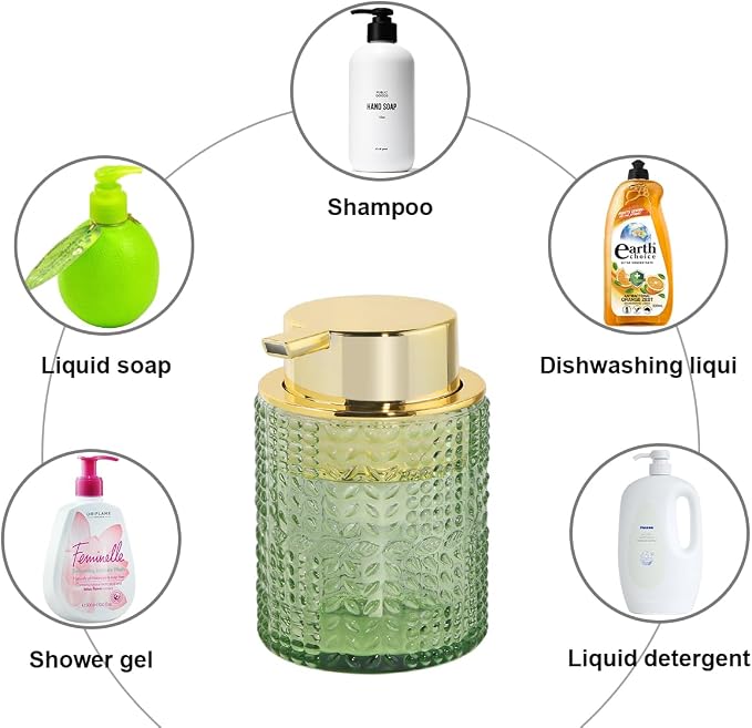 Foaming Soap Dispenser, 10 Oz Glass Foam Hand Soap Dispenser - Image 6