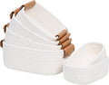 Storage Baskets for Organizing, Small Woven Basket Set of 6-4 Shelf Basket by Degeyoyo