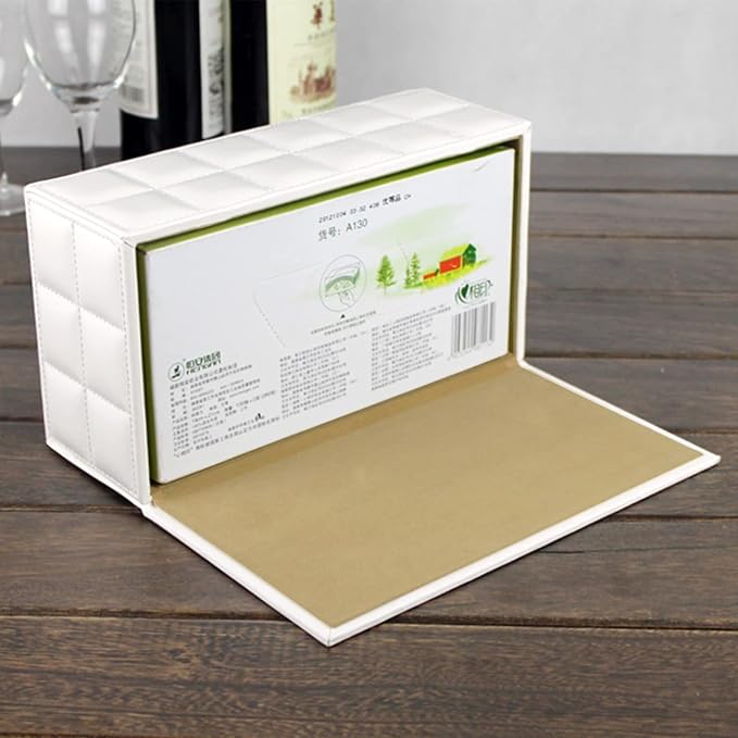 High-end Fashion Pu Leather Tissue Box Holder Cover Rectangular, Napkin Facial - Image 6