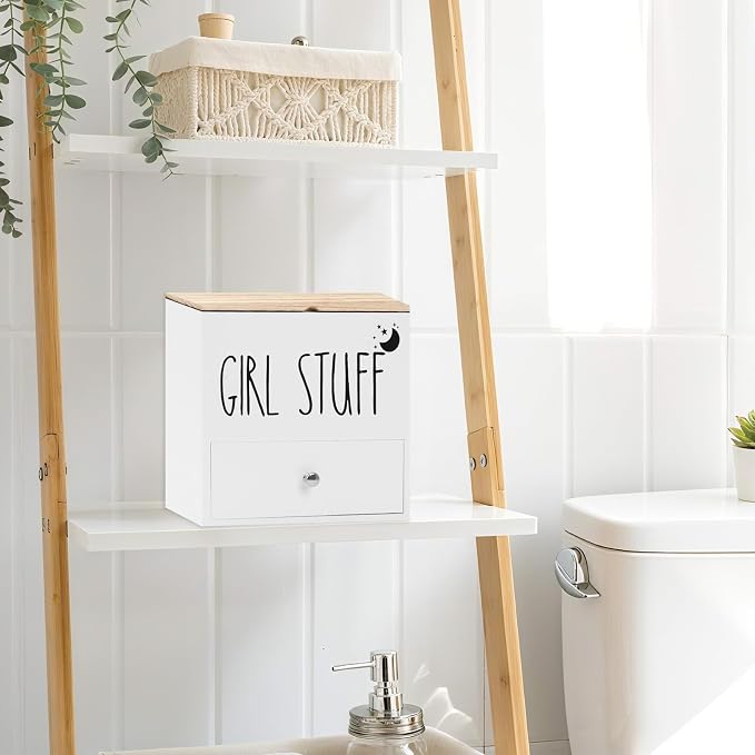 Tampon Holder for Bathroom, Feminine Product Organizer Pad Case - Image 7
