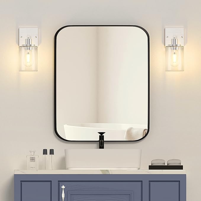 Licperron Wall Sconces Set of Two, Brushed Nickel Modern Wall Sconces Lighting - Image 5