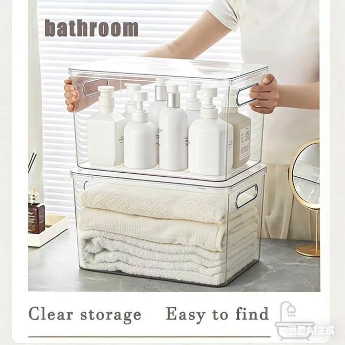 Ytteve 4-Pack Extra Large Clear Plastic Storage Bins - Image 6