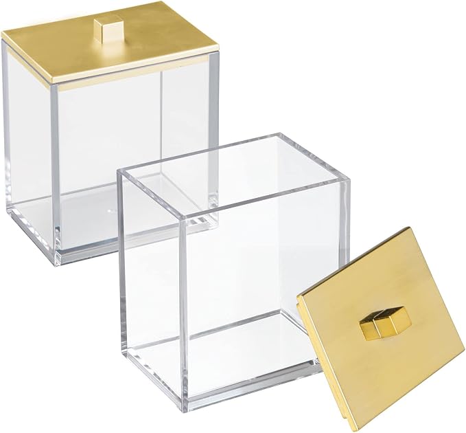 mDesign Plastic Rectangle Apothecary Canister - Image 9