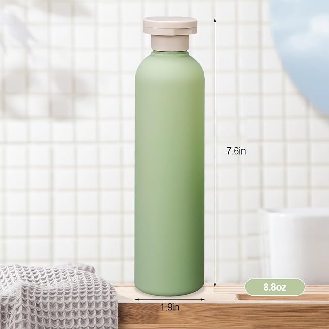 3Pcs 8.8oz Flip Top Squeeze Bottles, Reusable and Refillable Leak Proof Travel - Image 2