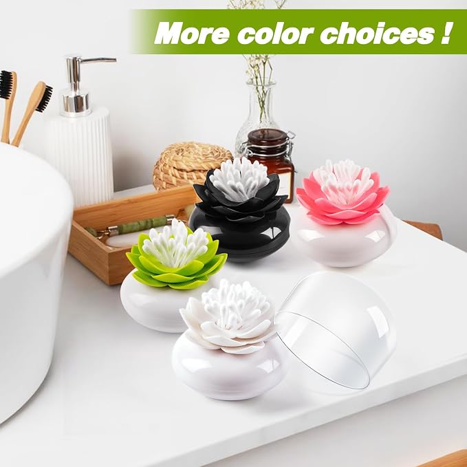 Bloss Mothers Day Gifts Cotton Swab Holder Q-Tips Holder Lotus Toothpick Holder - Image 7