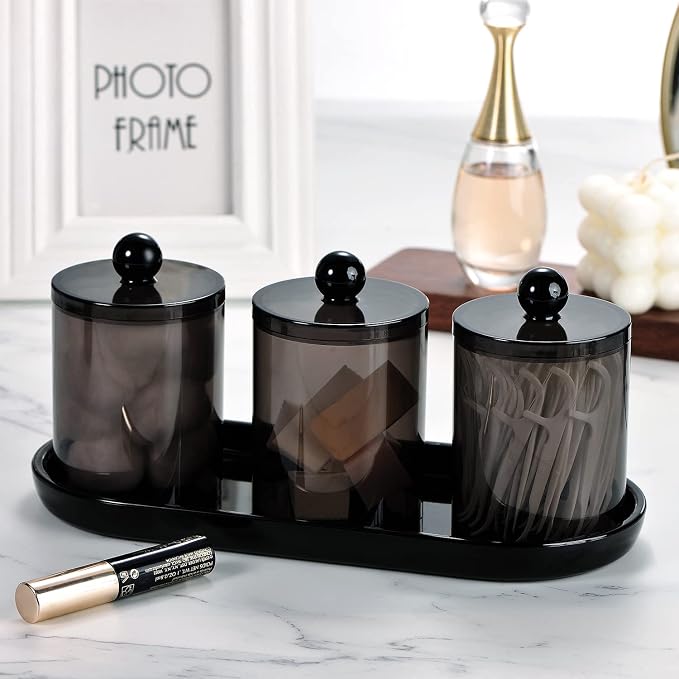 Qtip Holder Bathroom Set with Tray - Image 5