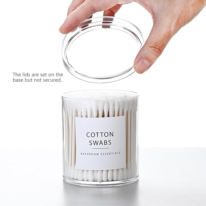 SheeChung 2-Pack Stackable Qtip Holder - Image 5