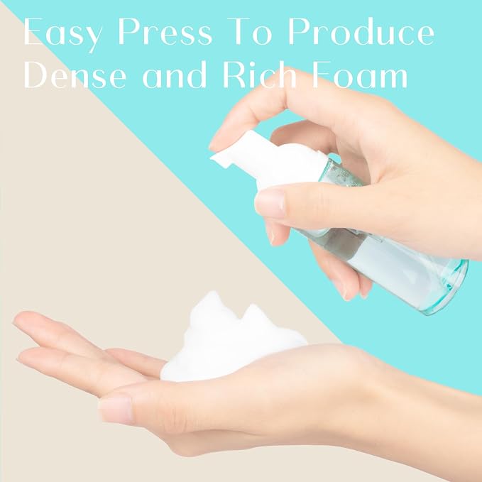 4 Pack Foam Pump Bottle Travel 2 oz/60 ml Small Size Mousse Foam Soap Dispenser - Image 6