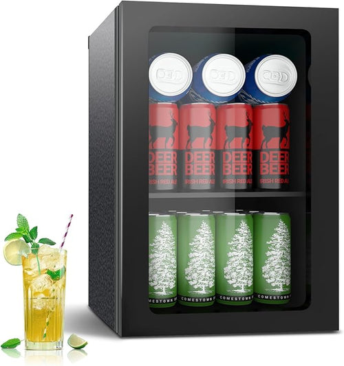 0.9 Cu.Ft Mini Fridge for 24 Cans, Beverage Refrigerator by Stopsad