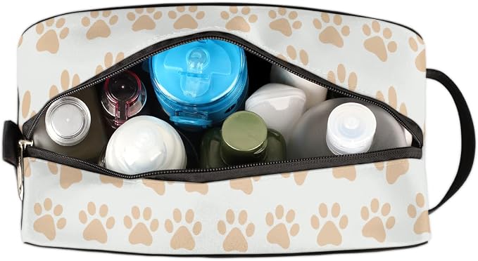 Lovely Dogs Paws Pattern Kids Toiletry Bag - Image 6