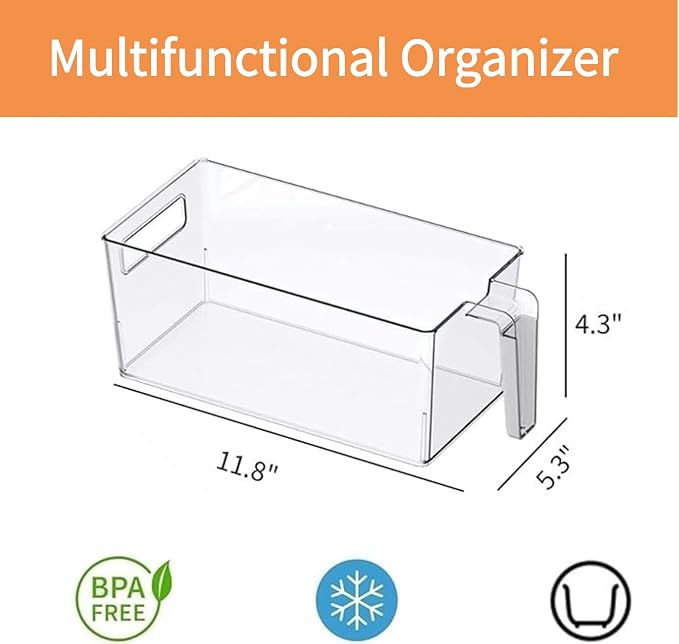 vacane 2 Pack Refrigerator Organizer Bins - Image 2