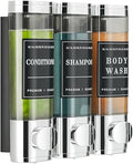 Shower Shampoo Dispenser 3 Chamber No Drill Wall-Mounted, Shampoo and by CaboDeseado