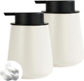 12Oz Beige Foaming Soap Dispenser Set by Eyrozia