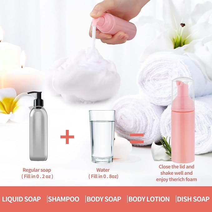 36 pcs 2oz Empty Foam Soap Dispensers Bottle Lash Cleanser Bottles Refillable - Image 3