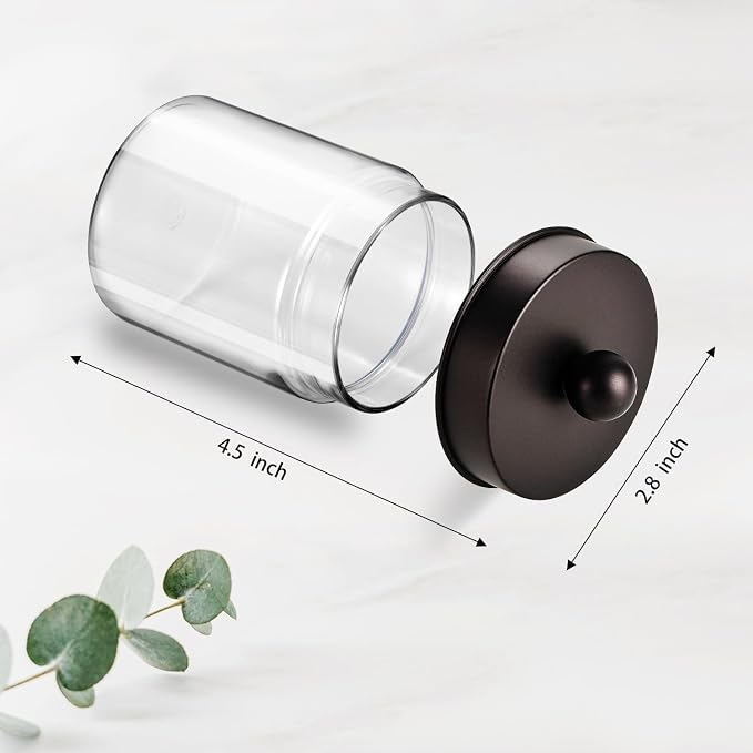 Amolliar Farmhouse Decor Qtip Holder Dispenser - Image 6