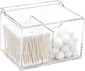 Clear Acrylic Cotton Swab Ball Holder Qtip Organizer by Goklmn