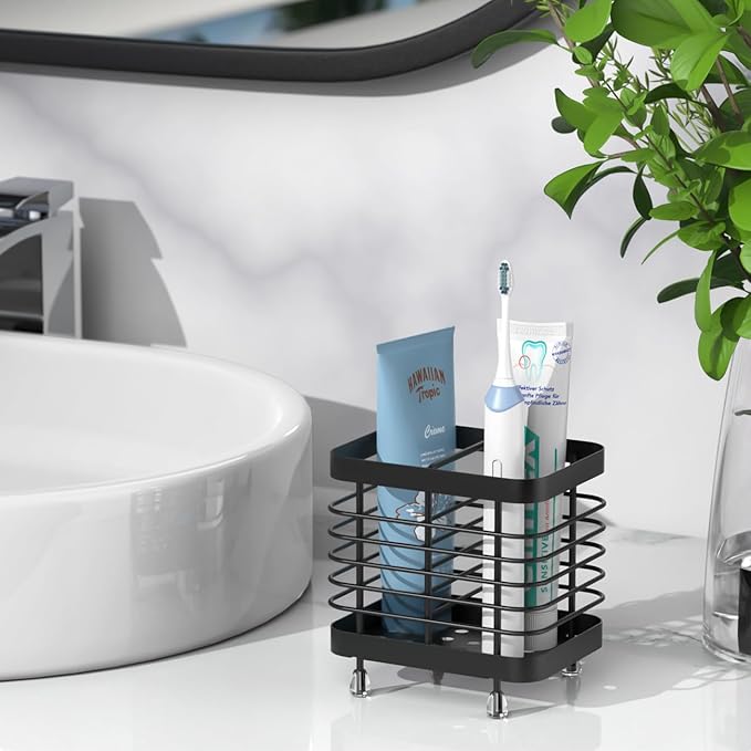 Luxspire Toothbrush Holders for Bathroom, Stainless Steel Electric Toothbrush - Image 6