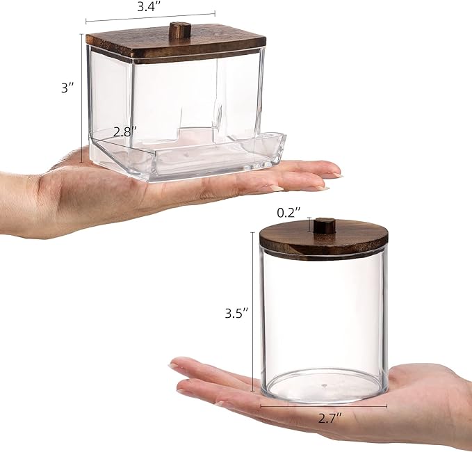 Tbestmax Qtips Holder Bathroom Container - Image 2