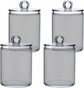 Grey Qtip Holder Organizer Dispenser Cotton Swabs Cans Plastic Jars by SHJI
