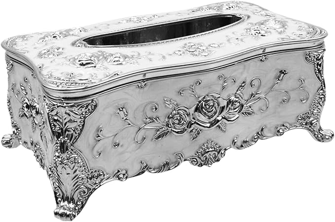 9.45"x5.43"x3.94" Luxurious Rose Tissue Box by TSNAMAY