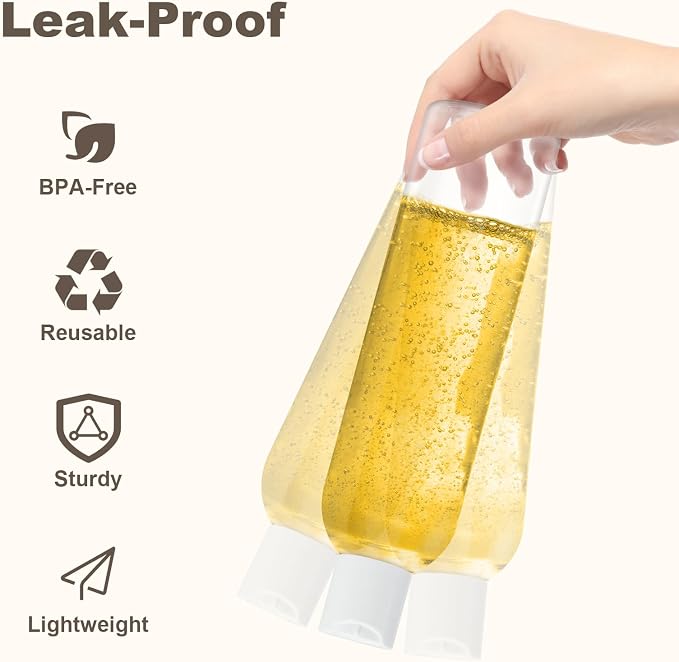 30 Pack 8 oz Clear Plastic Bottles - Image 3