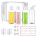 Travel Bottles for Toiletries 3.4oz 4 Pack TSA Approved Leak-Proof Travel Size by wowang
