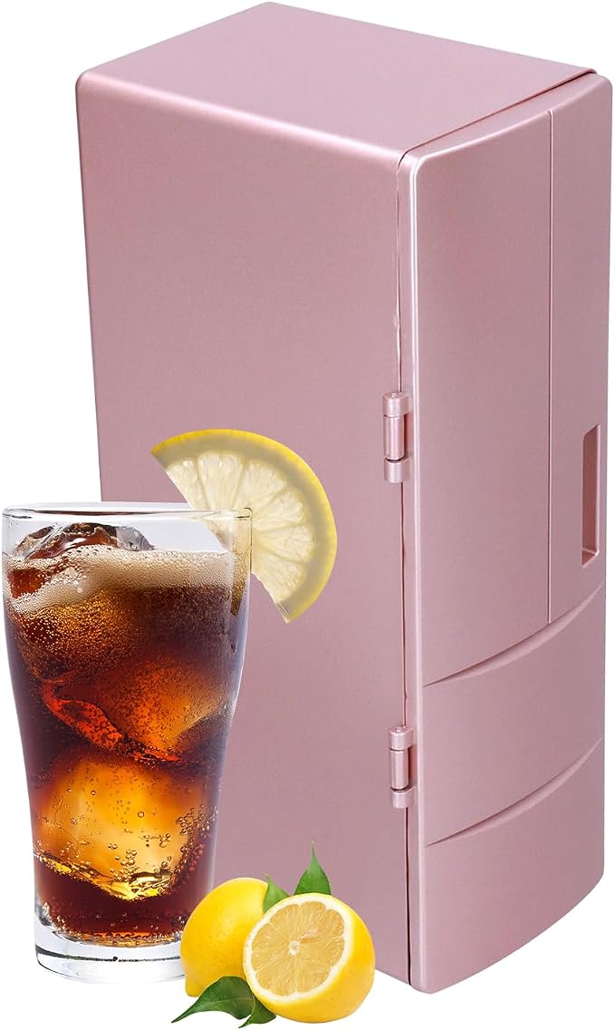Topyond Mini Refrigerator 12 x 8.5 x 25cm, Small Fridge, Compact Mini Fridge by Topyond